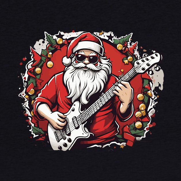 Santa Claus Guitar by Prime Quality Designs